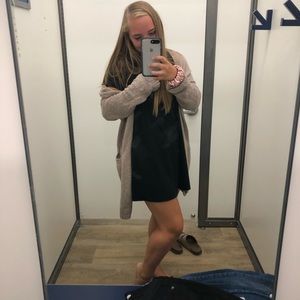 Oversized tan cardigan